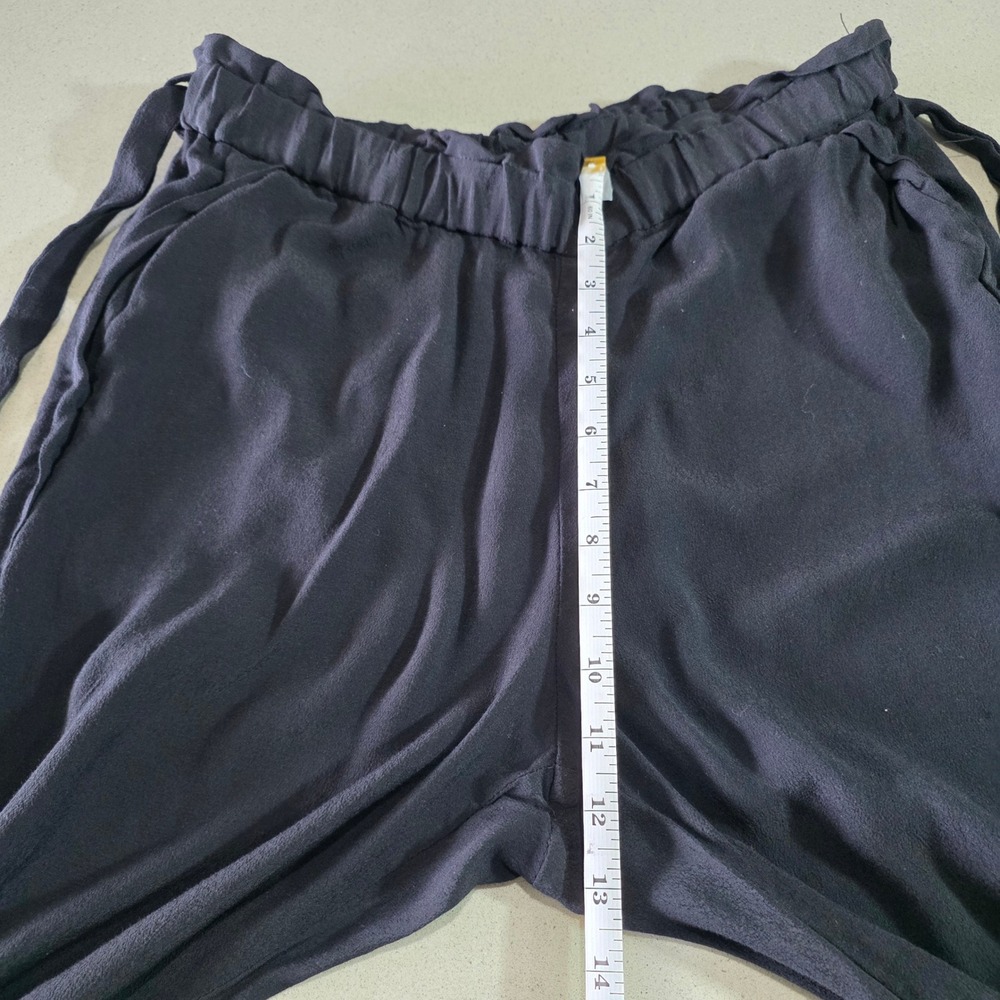 Cartonnier Anthropologie Black Paperbag Waist Jogger Pants Size M - Picture 2 of 9
